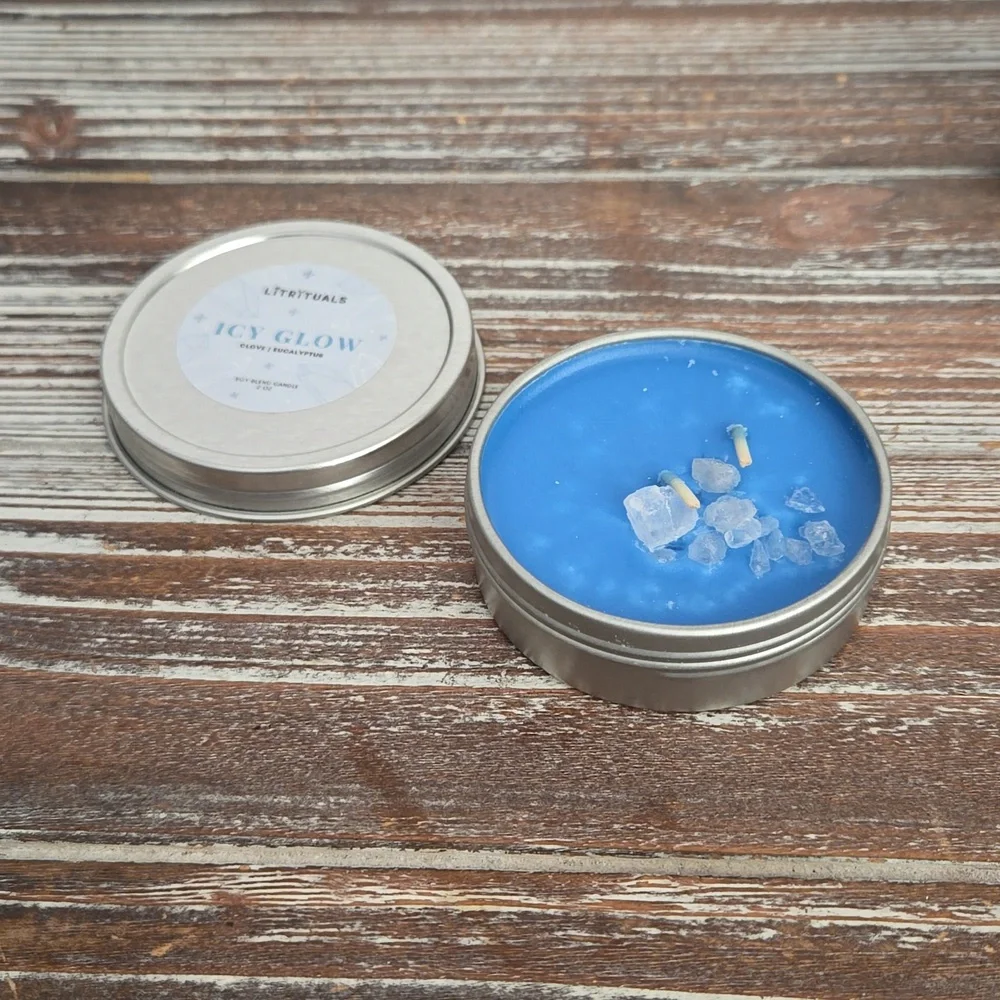 Icy Glow 2oz Candle    .